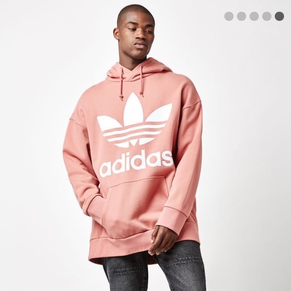 pink adidas hoodie mens